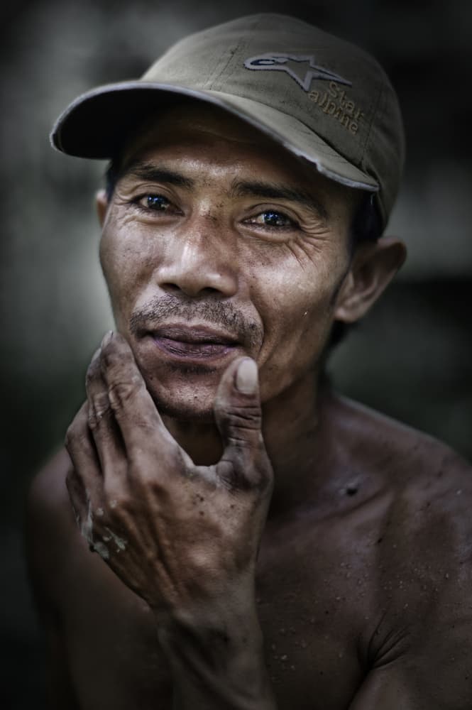Thoughtful Man Portrait by Peter Davidson — canvas wall art