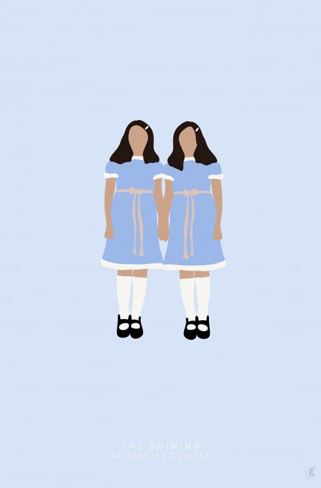 Twin Girls Holding Hands by Anne-Marie Volfova — canvas wall art