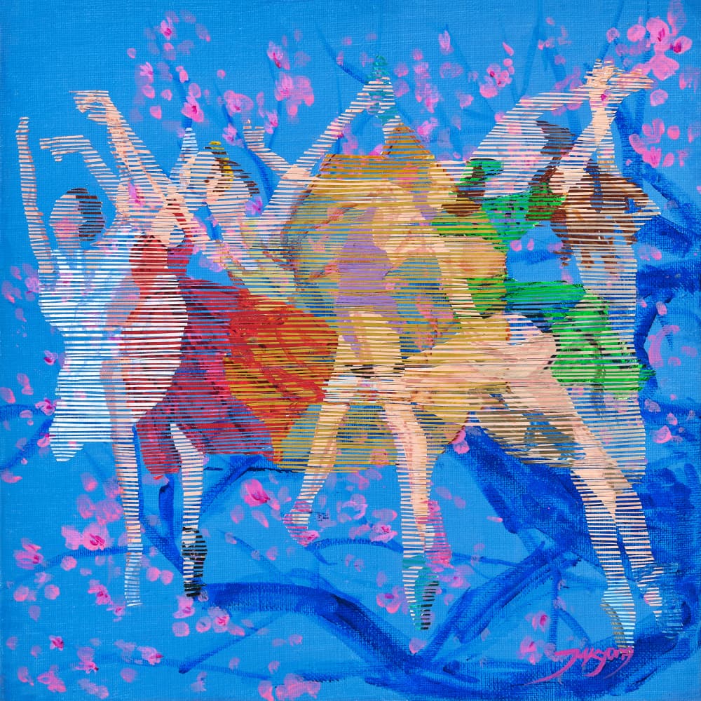 Cherry Blossom Ballet by Jukyong Park — canvas wall art