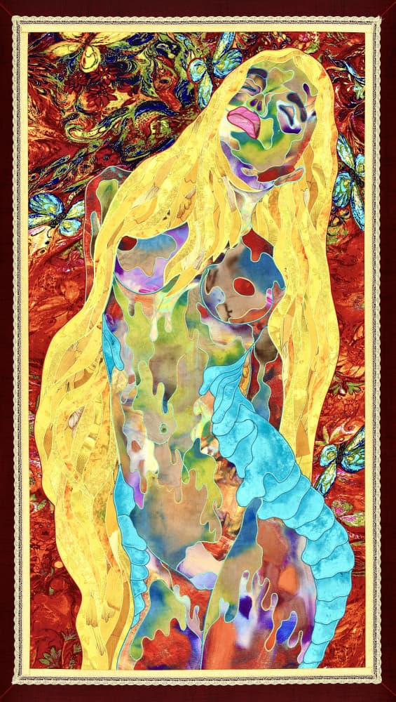 Vibrant Abstract Woman by Kostyantin Malginov — canvas wall art