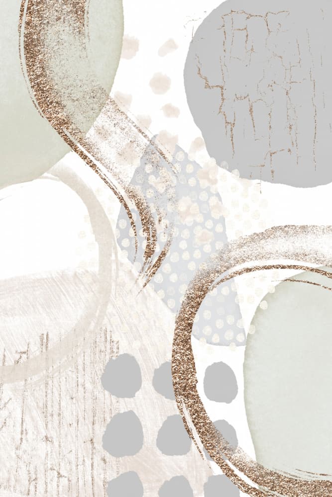 Glimmering Abstract Shapes by Sally Ann Moss — canvas wall art