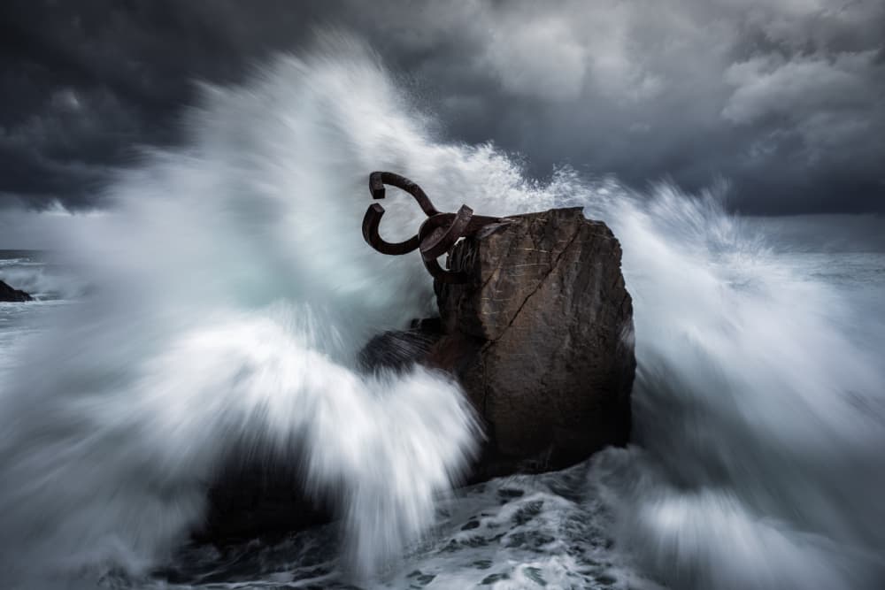 Stormy Sea Sculpture by Jorge Ruiz Dueso — canvas wall art
