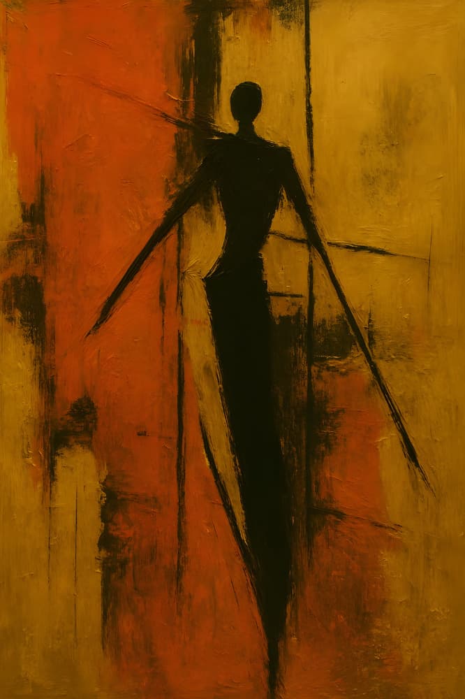 Elegant Dark Silhouette by HUGO — canvas wall art