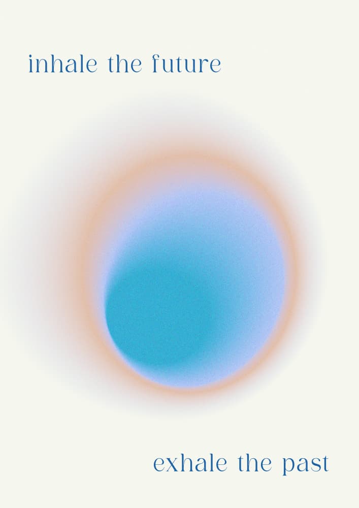 Inhale Exhale Aura by Treechild — canvas wall art