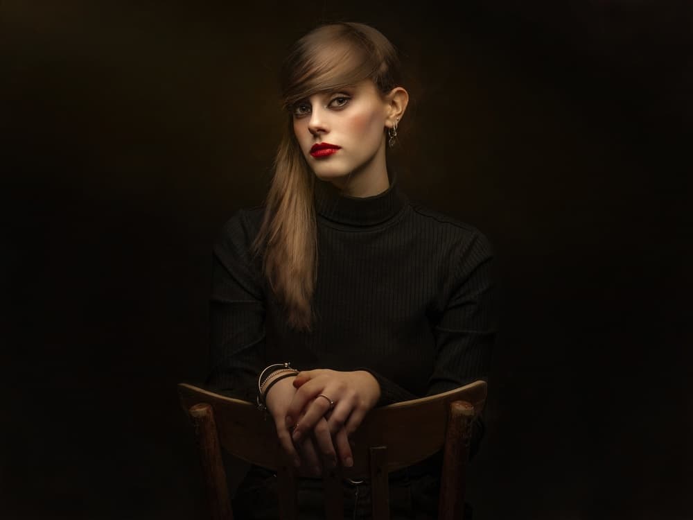 Elegant Woman Portrait by Domenico Petrocca — canvas wall art