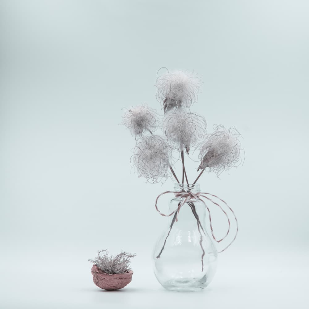 Minimalist Botanical Arrangement by Nikki Georgieva V E G A N I K — canvas wall art