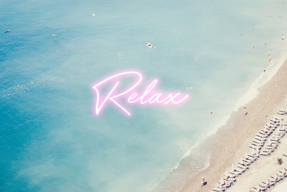 Ocean Beach Relax by Talitha McQueen — canvas wall art