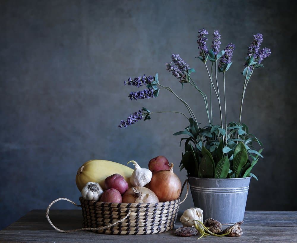 Rustic Kitchen Harvest by Fangping Zhou — canvas wall art