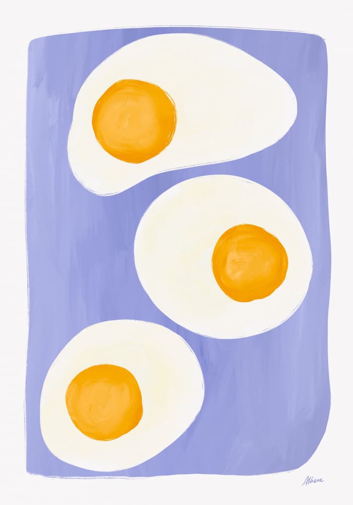 Fried Eggs by Athene Fritsch — canvas wall art