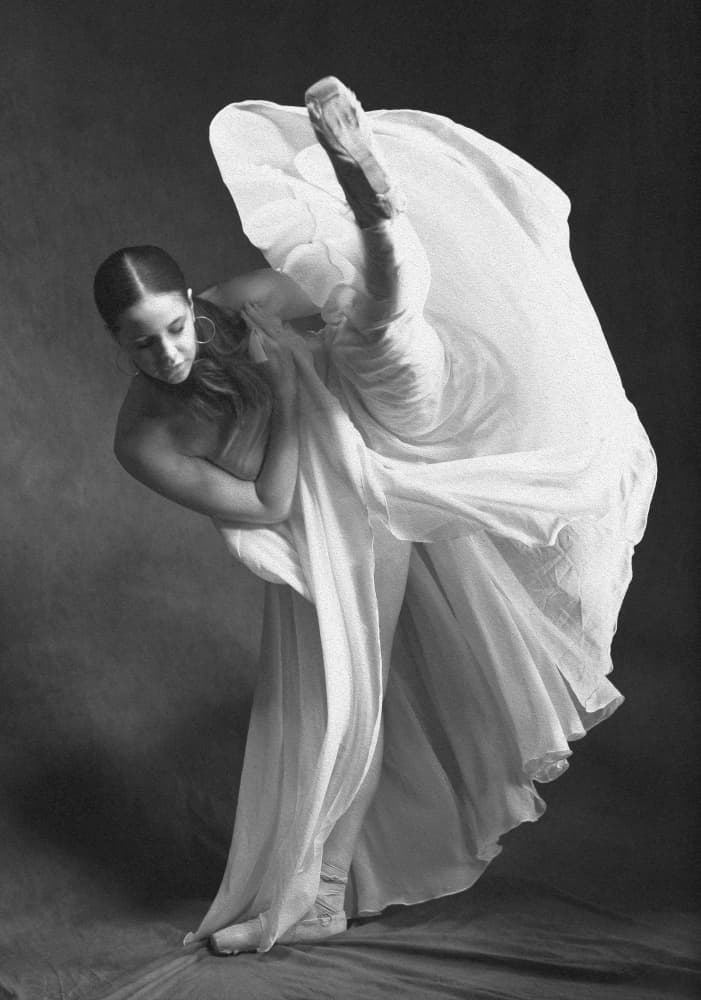 Graceful Ballet Movement by Offer Ellbogen — canvas wall art