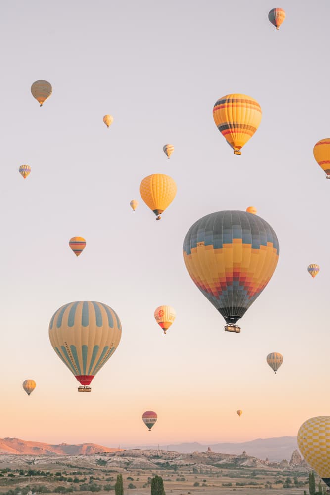 Hot Air Balloon Serenity by Henrike Schenk — canvas wall art