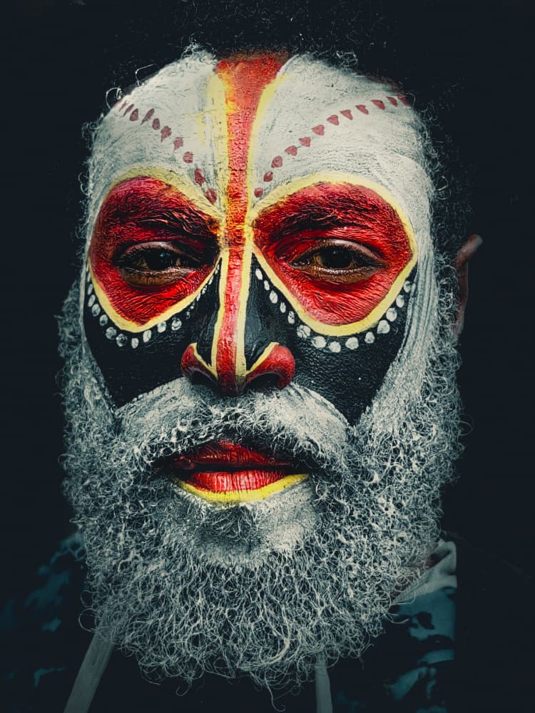 Intense Tribal Portrait by Svetlin Yosifov — canvas wall art