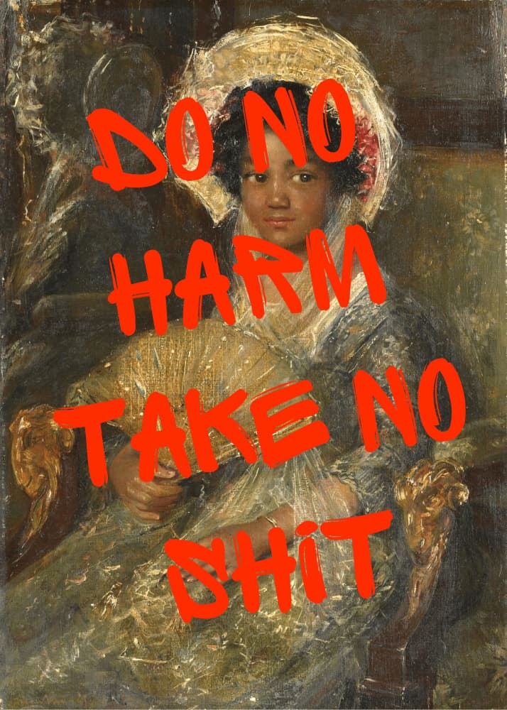 Do No Harm Quote by Athene Fritsch — canvas wall art