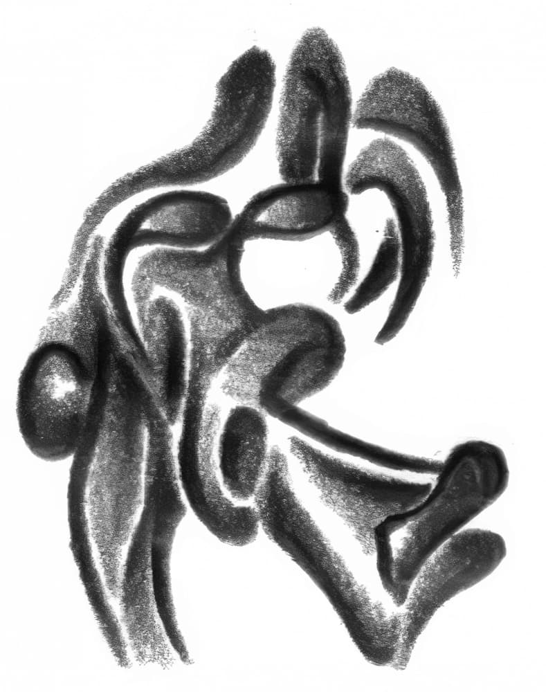 Flowing Organic Abstract Forms by Kulik — canvas wall art