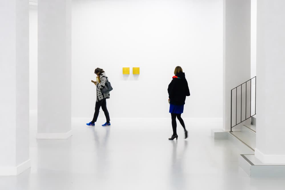 Modern Art Gallery Walk by Luc Vangindertael (laGrange) — canvas wall art