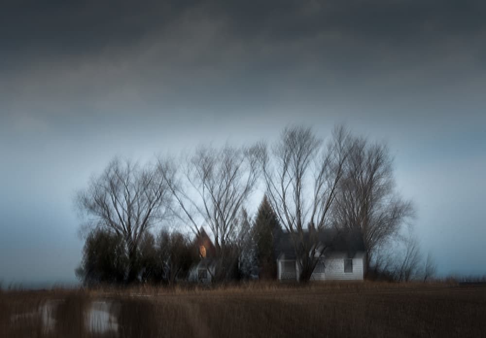 Moody Winter Solitude by Leeian Dai — canvas wall art