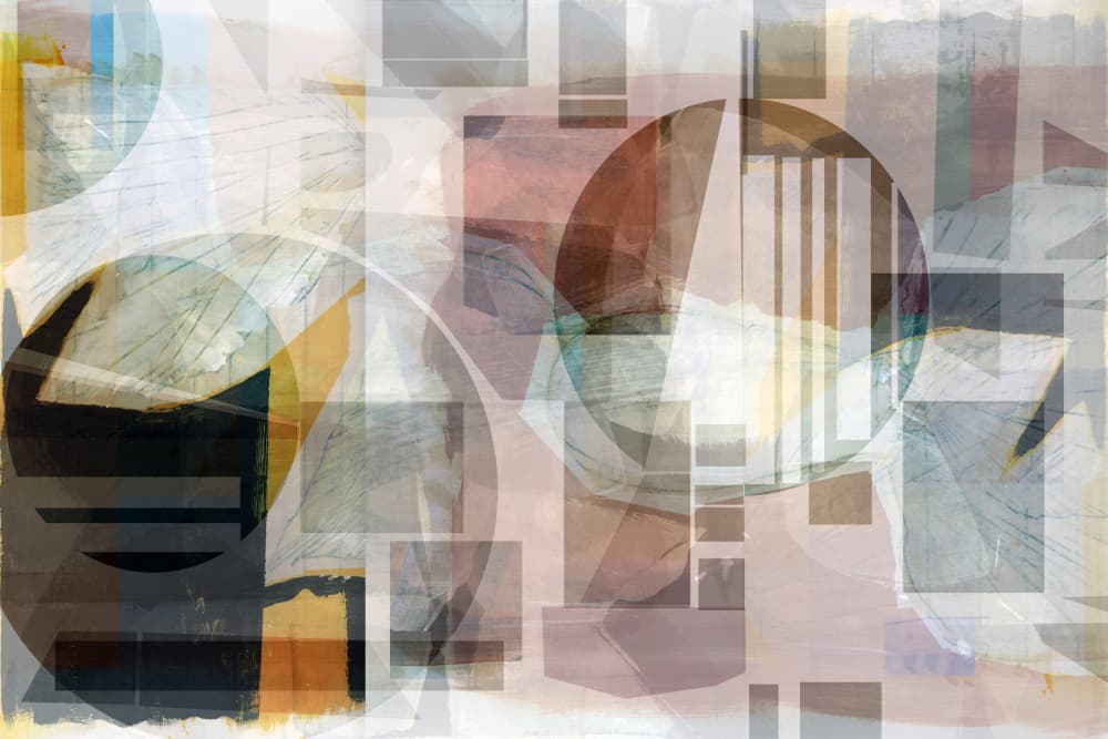 Modern Geometric Layers by cartissi — canvas wall art