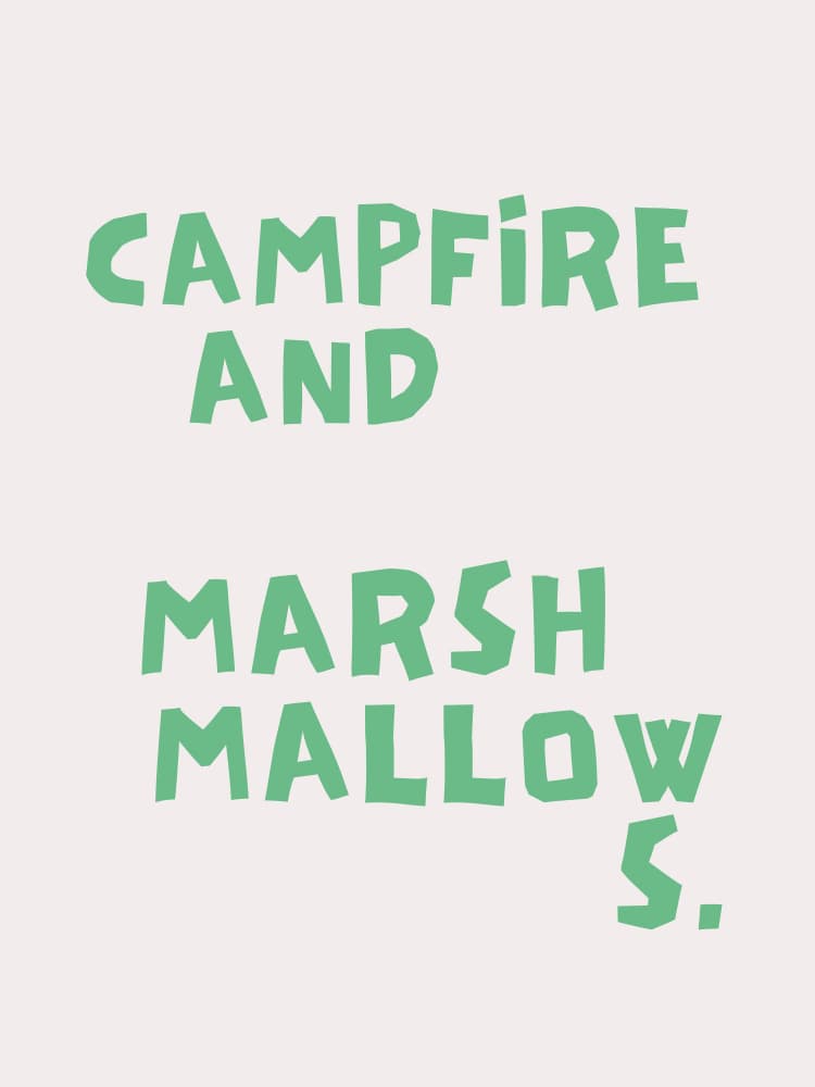 Campfire And Marshmallows by Ohkimiko — canvas wall art