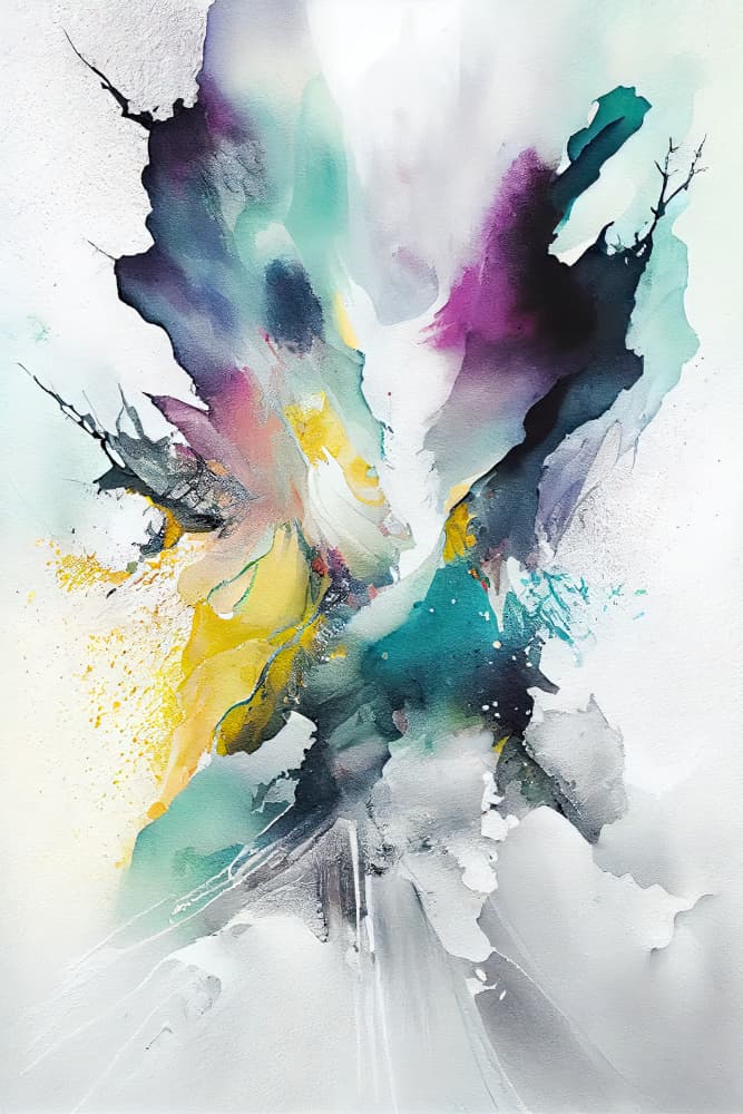 Ethereal Color Burst by Mauro — canvas wall art