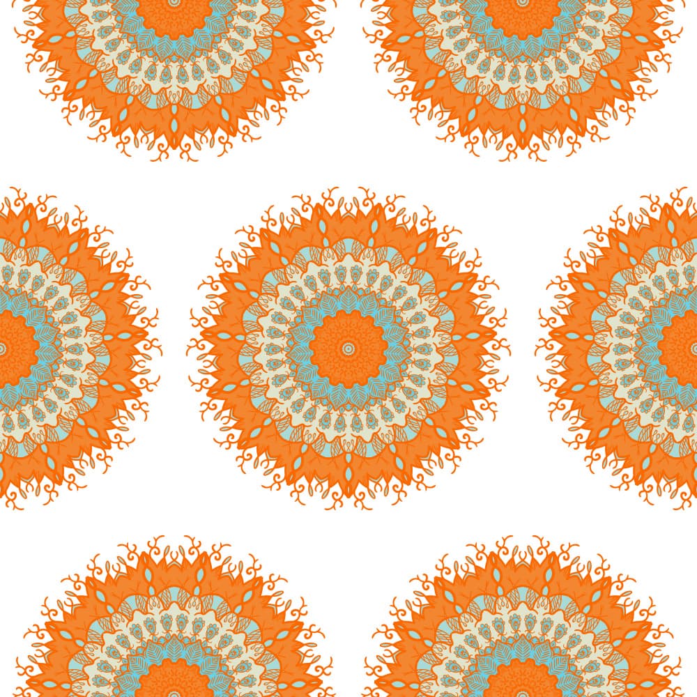 Vibrant Mandala Pattern by Marika Barsrsind β canvas wall art