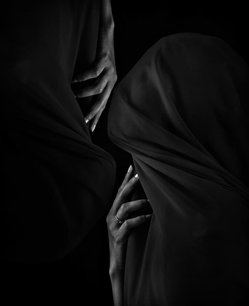 Mysterious Draped Hands by Arief Siswandhono — canvas wall art