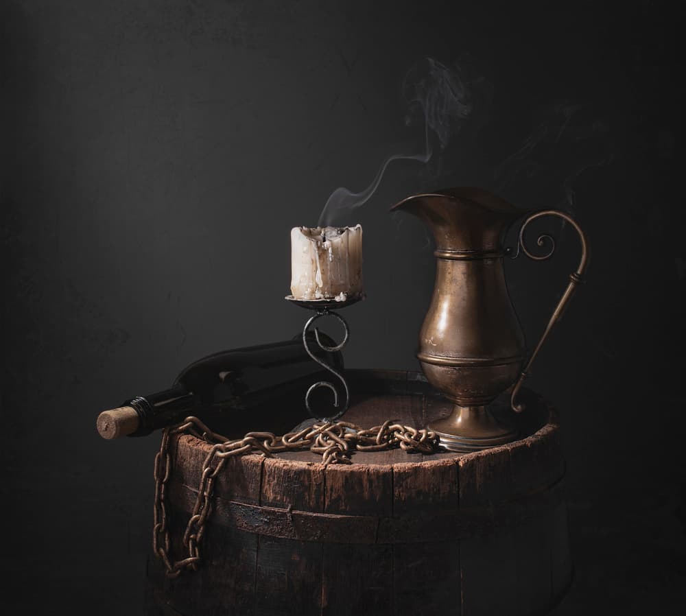 Dark Rustic Still Life by Margareth Perfoncio — canvas wall art