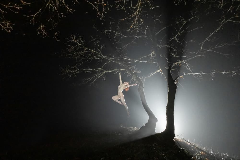Ethereal Dancer in Mist by Leszek Paradowski — canvas wall art
