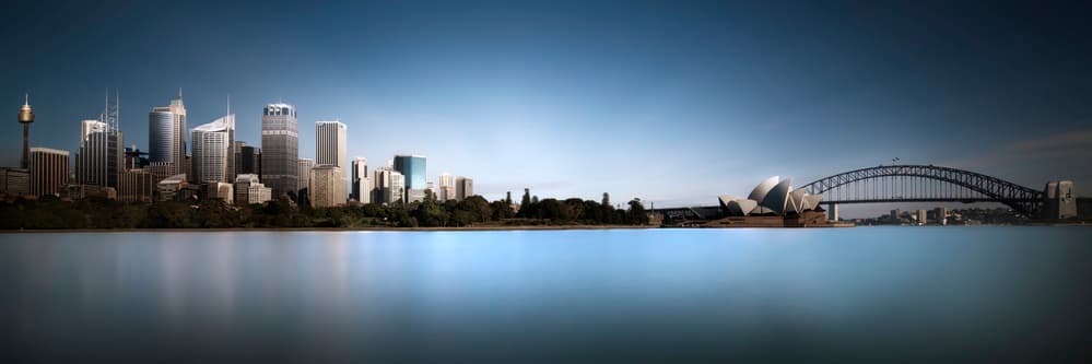 Sydney Harbor Panorama by Akira TAKAUE — canvas wall art
