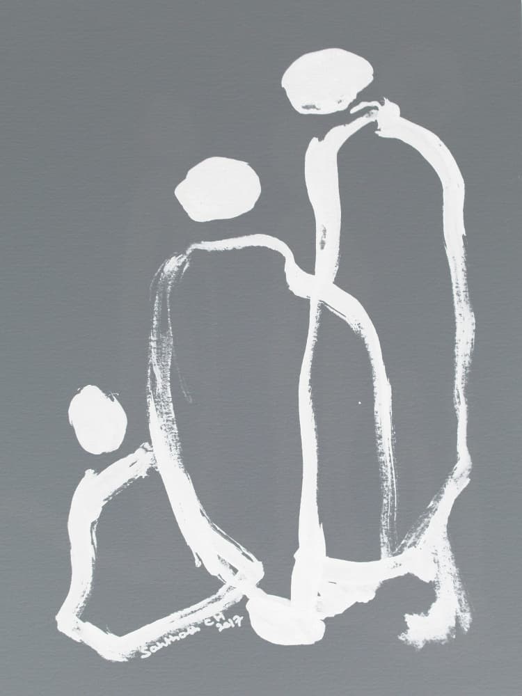 Abstract Family Connection by Santhosh ch — canvas wall art