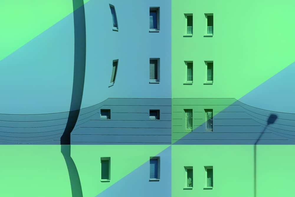 Colorful Modern Facade by Jure Kravanja — canvas wall art