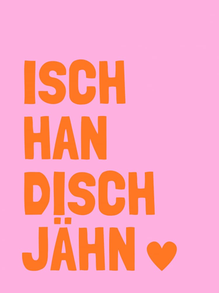 Sweet German Typography by Ohkimiko — canvas wall art
