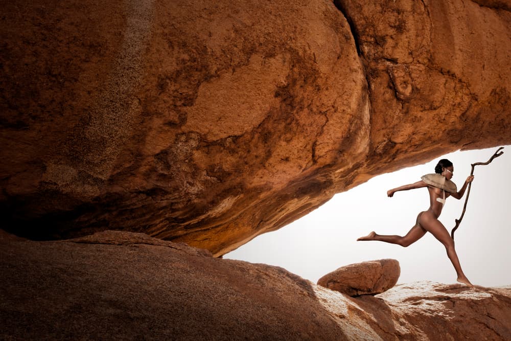Dynamic Desert Runner by Christine von Diepenbroek — canvas wall art
