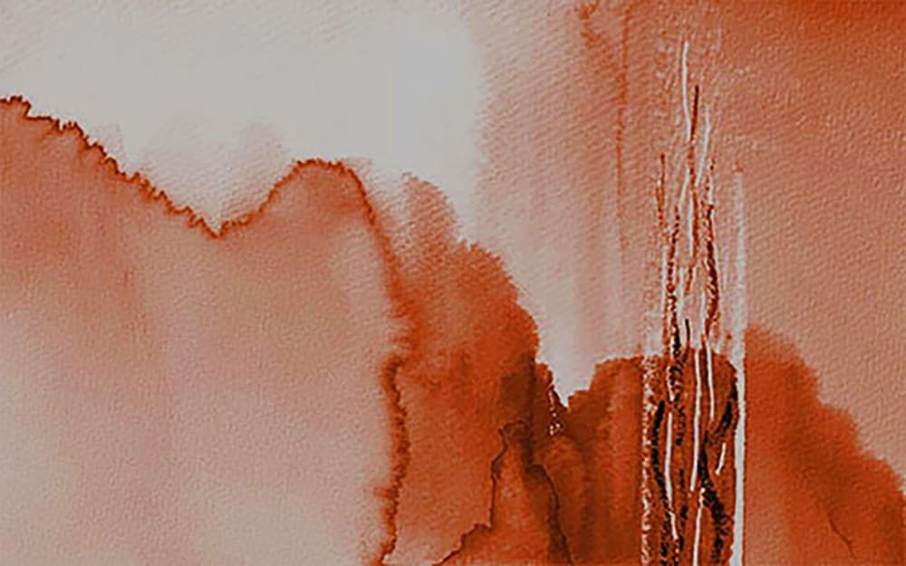 Terracotta Abstract Flow by Lori Ann Folz — canvas wall art