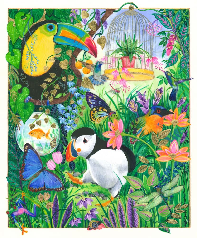 Wildlife In Lush Greenery by Isabelle Brent — canvas wall art