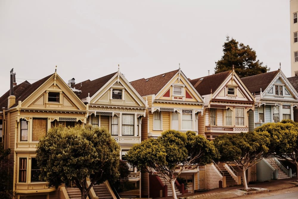 San Francisco Painted Ladies by Del Mundo Imagery — canvas wall art