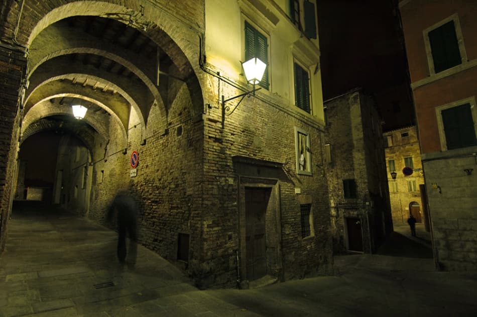Mysterious Night Archway by Jure Kravanja — canvas wall art