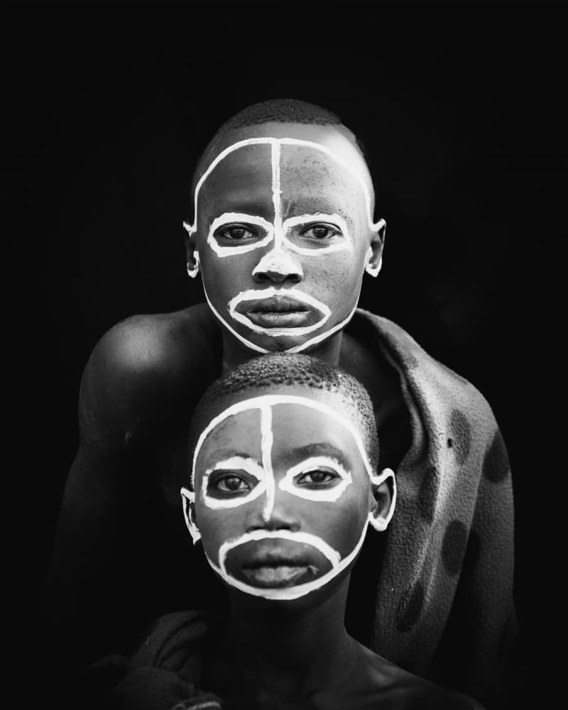 African Painted Faces by Max Vere-Hodge — canvas wall art