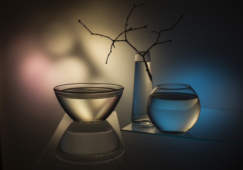 Serene Glass Reflections by Evgeniy Popov — canvas wall art