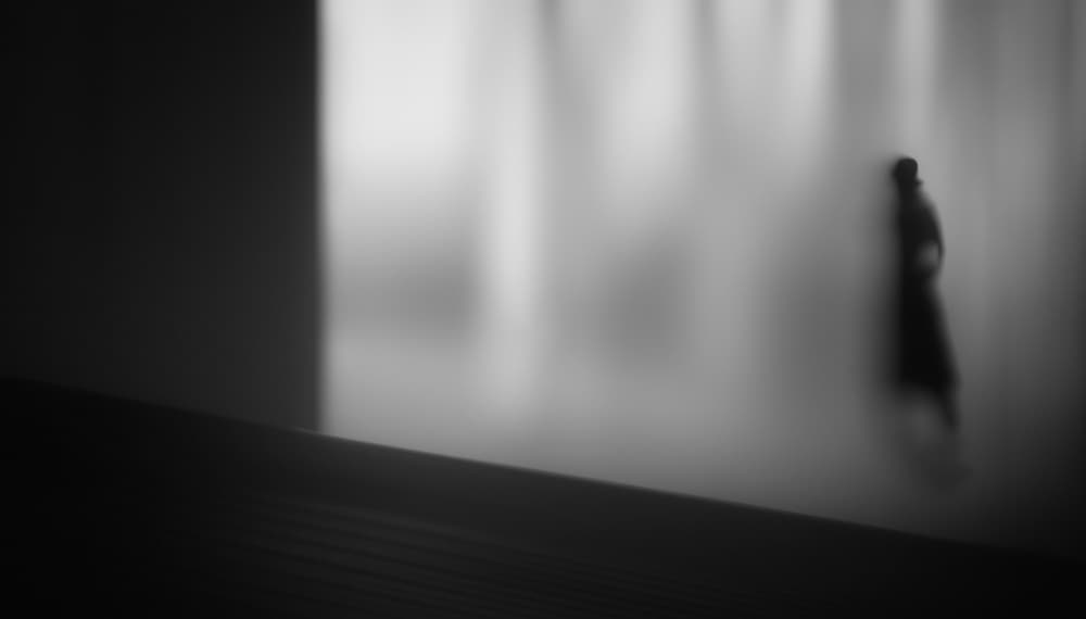 Solitary Blurred Figure by Teruhiko Tsuchida — canvas wall art