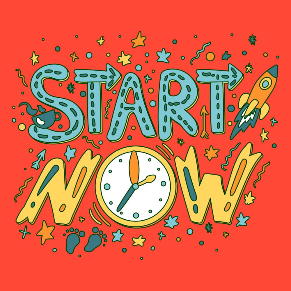 Time To Start Now by Marika Barsrsind β canvas wall art