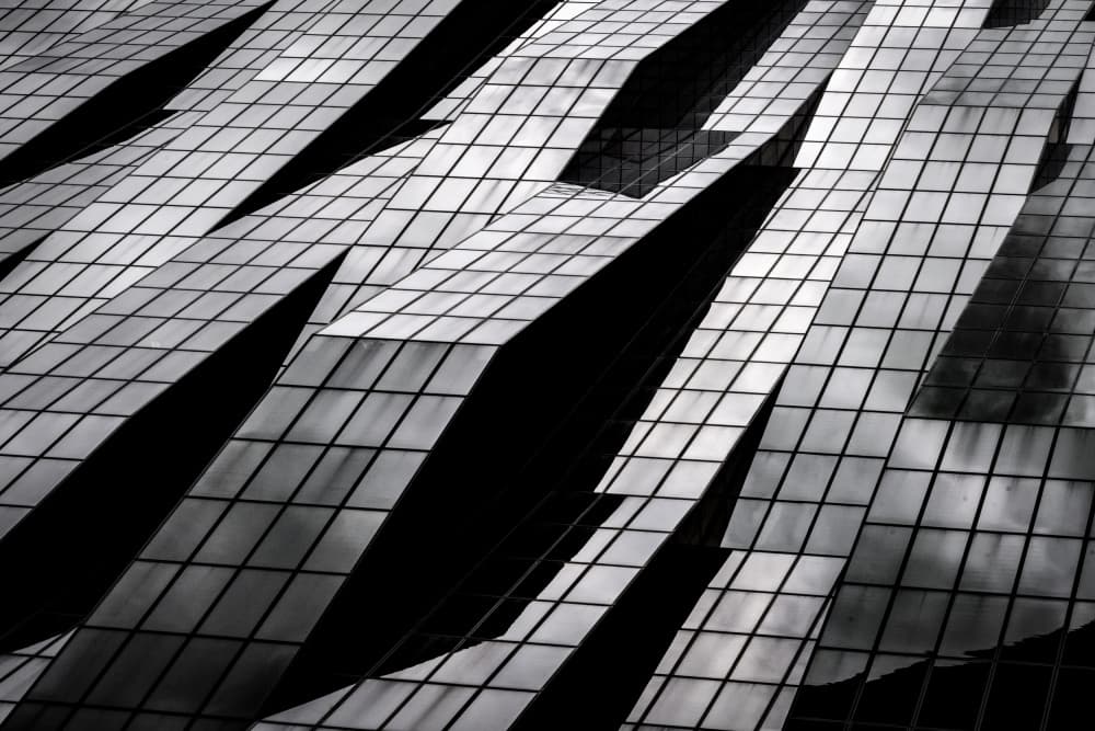 Modern Facade Geometry by Linda Wride — canvas wall art