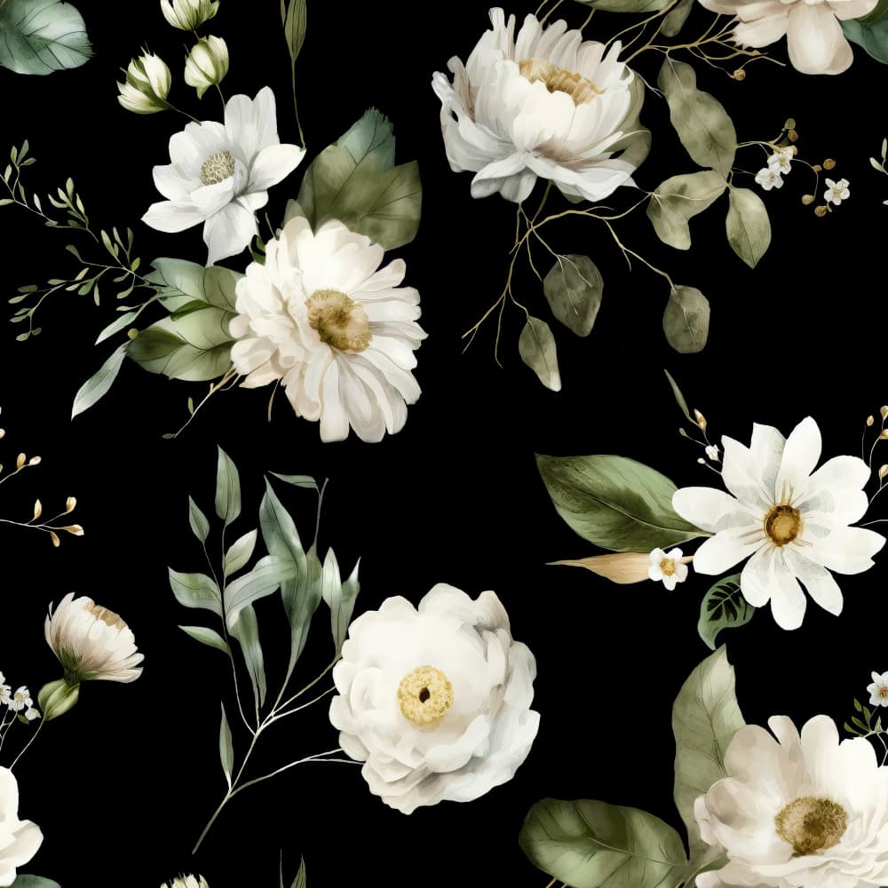 Wall Mural Wh 1 4096 Black by Bilge Paksoylu — canvas wall art