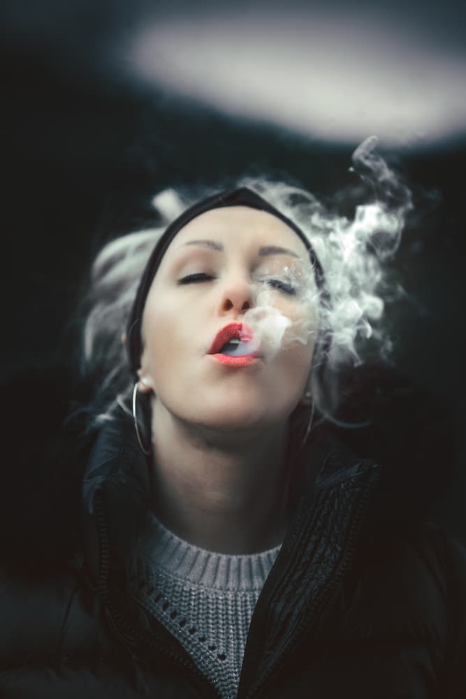 Dramatic Smoke Beauty by Matthias Hefner — canvas wall art