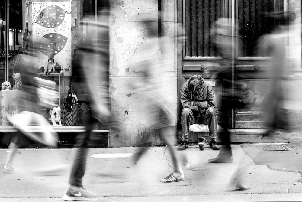 Motion Blur City Life by Boris Hristov — canvas wall art