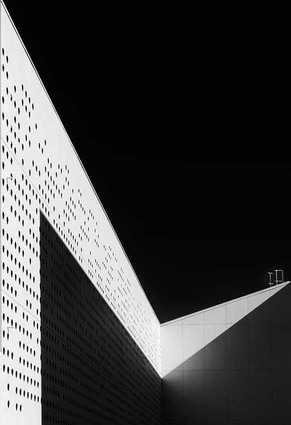 Modern Geometric Facade by Jure Kravanja — canvas wall art
