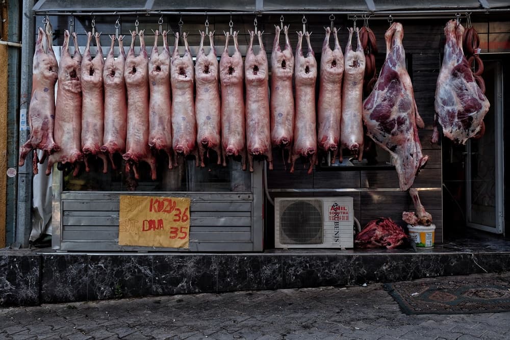 Turkish Butcher Shop Display by Ali Ayer — canvas wall art