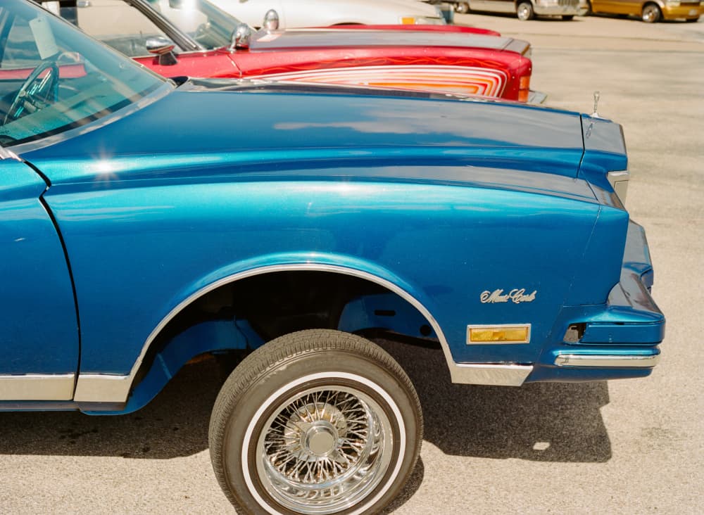 Classic Blue Lowrider by Bethany Young — canvas wall art