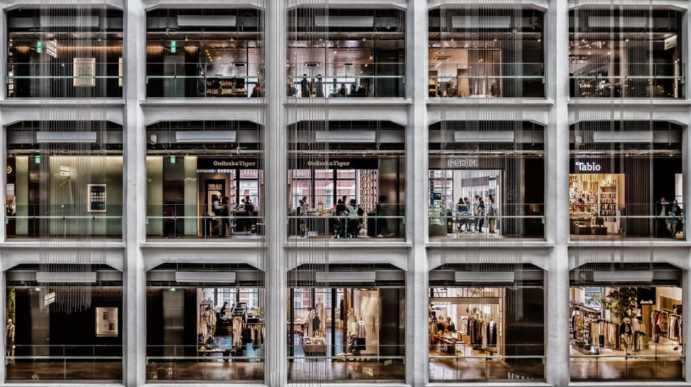 Modern Building Interior Grid by Andreas Agazzi — canvas wall art