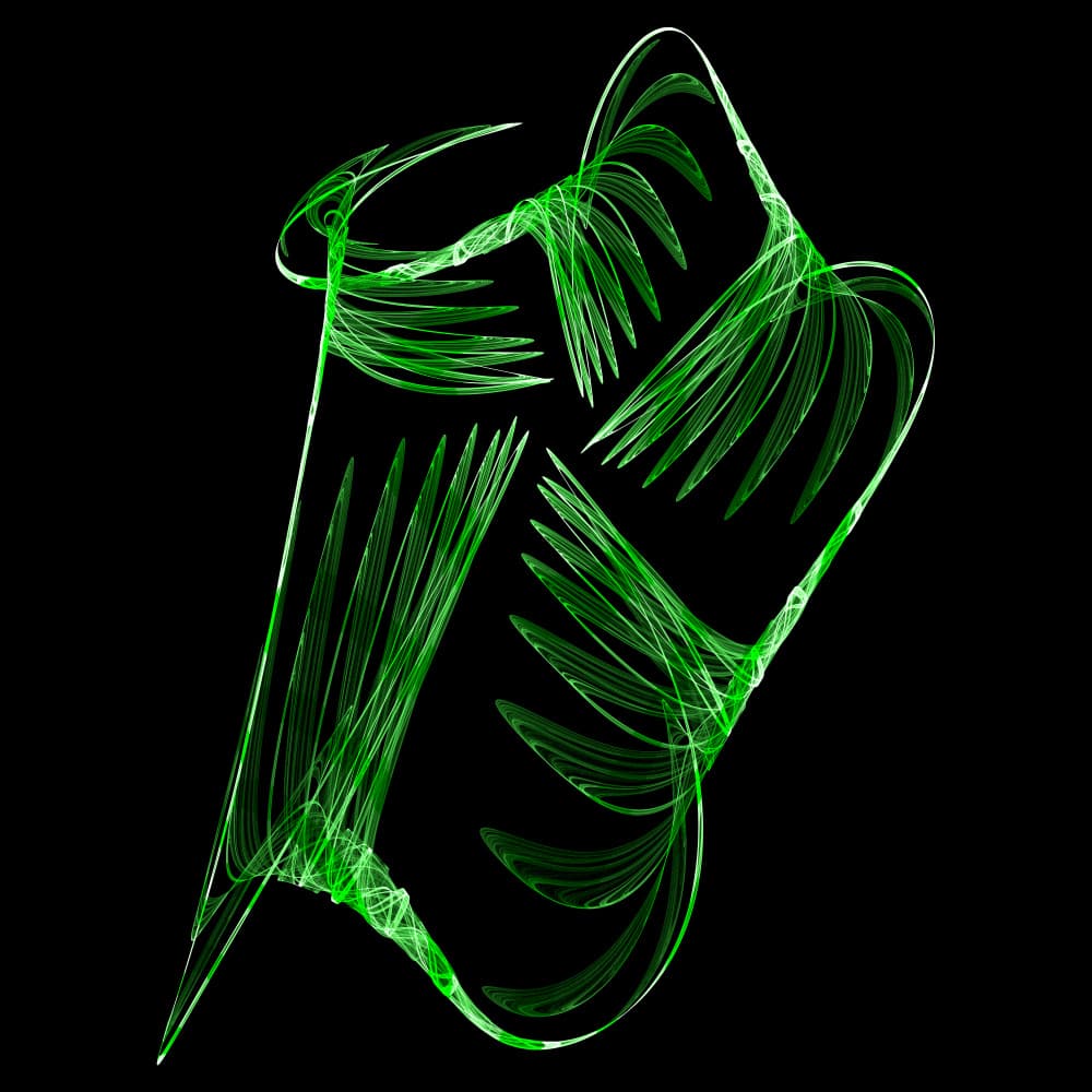 Luminous Green Abstract by Mystic Number — canvas wall art