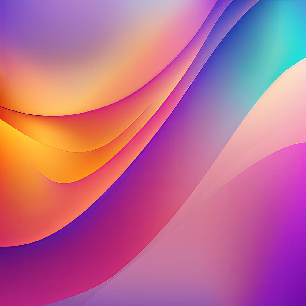 Colorful Flowing Waves by Bilge Paksoylu — canvas wall art